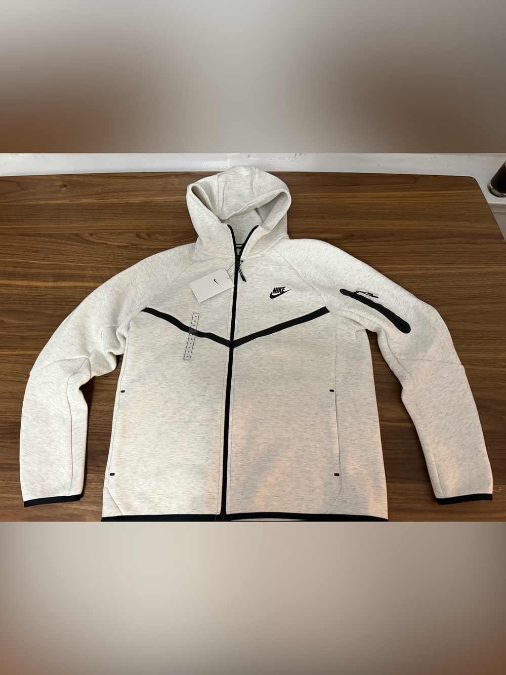 Nike Tech Fleece Windrunner Hoodie Size M Men's Birch Heather- HV0949-051 New